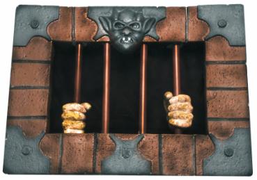 Moving Hands Prisoner Animated Halloween Decoration