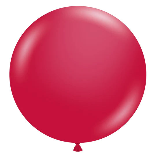 Glamorous 24″ Tuftex Metallic Starfire Red Latex Balloons (25/Pk)