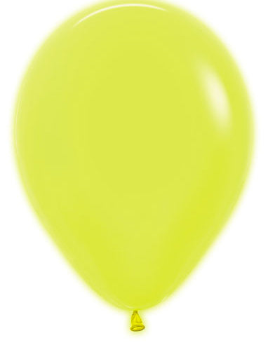 Sempertex Neon Yellow 5-Inch Latex Balloons, 50 Pack