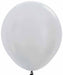 Sempertex 18-Inch Satin Silver Latex Balloons, 25 Count