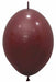 Sempertex Merlot 12-Inch Link-O-Loon Latex Balloons, 25 Pack