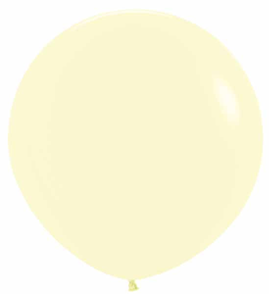 Sempertex 36" Pastel Matte Yellow Latex Balloons, 2 Pack