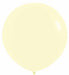 Sempertex 36" Pastel Matte Yellow Latex Balloons, 2 Pack