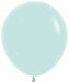 Sempertex 18-Inch Pastel Matte Green Latex Balloons, 25-Pack