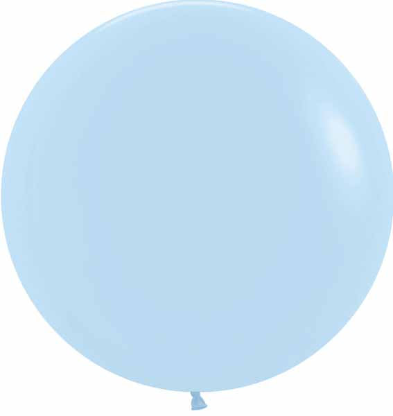 Sempertex Pastel Matte Blue 24-Inch Latex Balloons, 10 Pack