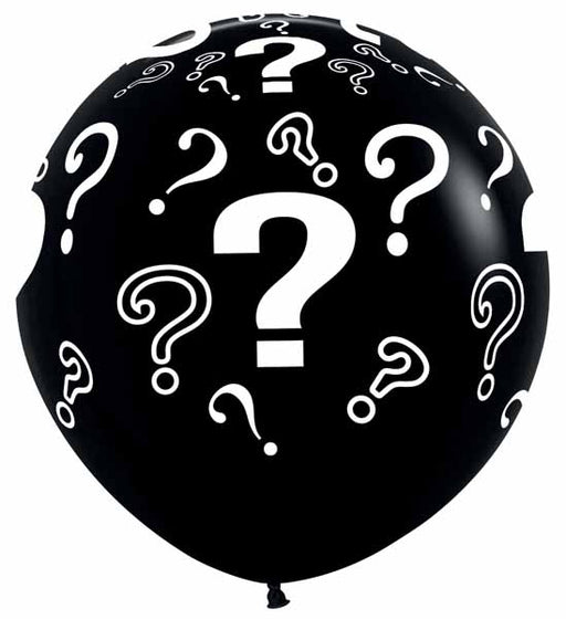 Sempertex 36-Inch Black Gender Reveal Latex Balloons, 2-Pack