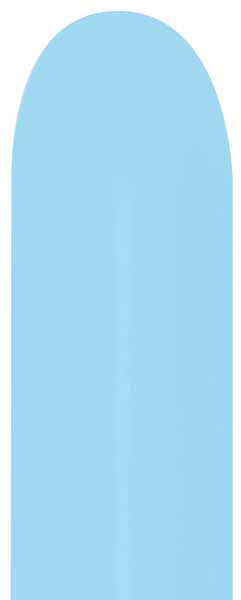 Sempertex 260 Pastel Matte Blue Twisting Balloons, 50 Pack