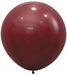 Sempertex Merlot Red 24-Inch Latex Balloons, 10 Pack