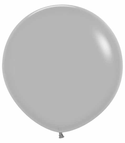 Sempertex Grey #081 24-Inch Latex Balloons, 10 Pack