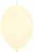 Sempertex Matte Yellow 12" Linking Latex Balloons, 25 Pack