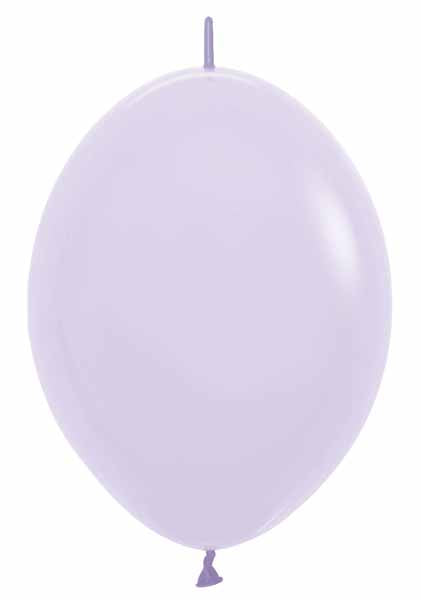 Sempertex Matte Lilac 12-Inch Link Latex Balloons, 25 Pack