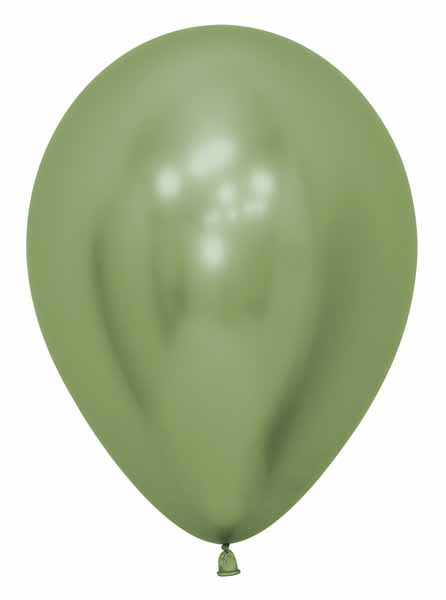 Sempertex Reflex Lime Green 5" Latex Balloons, 50 Count