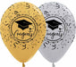 Sempertex 11-Inch Congrats Grad Latex Balloons, 50 Count