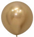 Sempertex Reflex Gold 24" Latex Balloons, 10 Pack