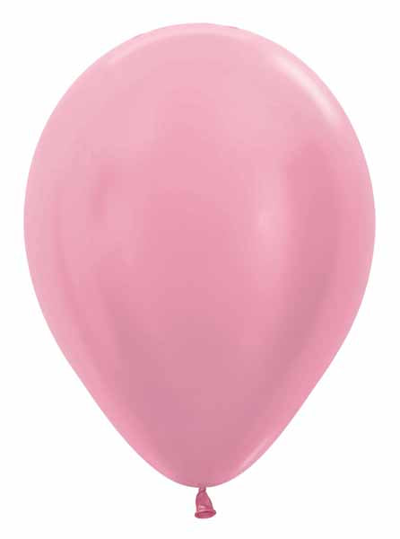 Sempertex Satin Pink 5-Inch Latex Balloons, 50 Count