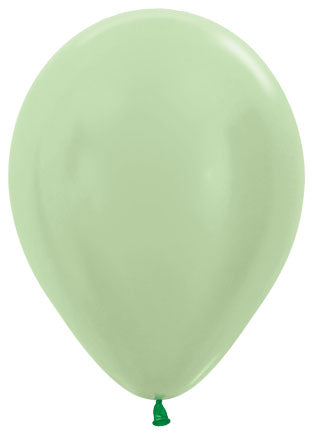 Sempertex Satin Mint Green 5-Inch Latex Balloons, 50 Count