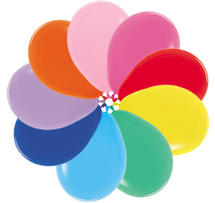 Sempertex 11" Fashion Assorted Latex Balloons, 50 Pack