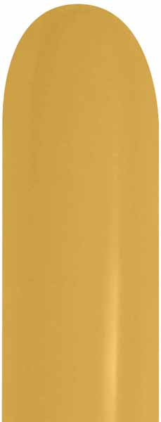 Sempertex 260 Metallic Gold Twisting Balloons, 50 Pack