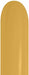 Sempertex 260 Metallic Gold Twisting Balloons, 50 Pack
