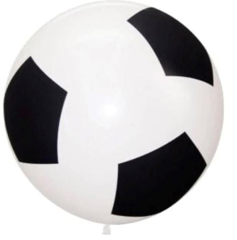 Sempertex 36-Inch Soccer Ball Print Latex Balloon, 1 Count