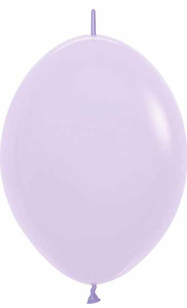 Sempertex Matte Lilac 6" Linking Latex Balloons, 50 Pack