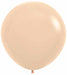 Sempertex Matte Malibu Peach 24-Inch Latex Balloons, 10 Pack