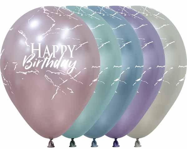 HBD MARBLE SILK ASST 11" SEMPERTEX 50/BG
