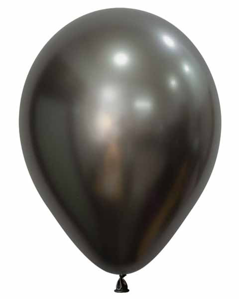 Sempertex 11-Inch Silk Midnight Grey Latex Balloons, 50 Pack