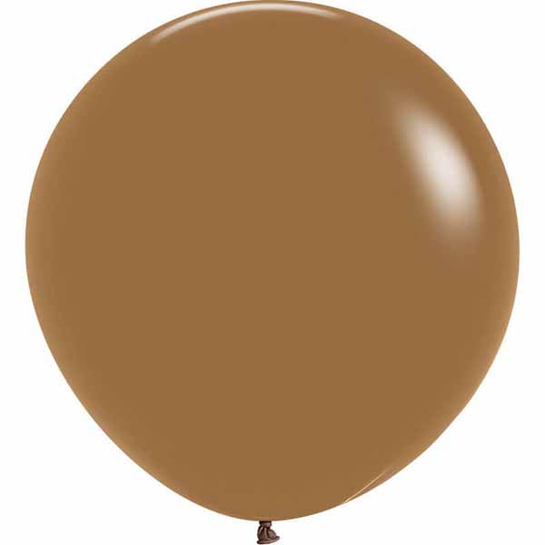 Sempertex Mocha Brown 24-Inch Latex Balloons, 10 Count