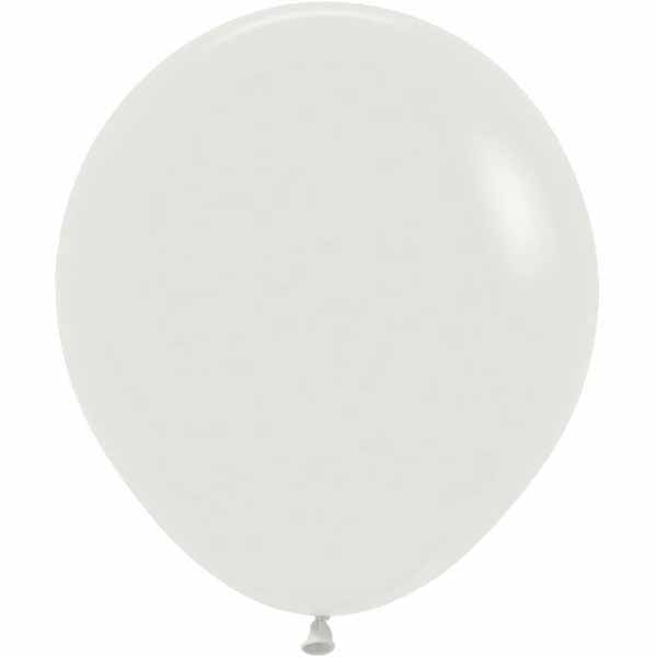 Sempertex Almond White 18-Inch Latex Balloons, 25 Count