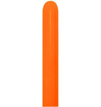 Sempertex 360 Orange Latex Twisting Balloons, 50 Pack