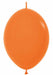 Sempertex Orange 6" Link-O-Loon Latex Balloons, 50 Pack