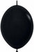 Sempertex Black 6-Inch Link-O-Loon Latex Balloons, 50 Count