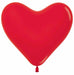 Sempertex Red 12-Inch Heart Latex Balloons, 50 Count