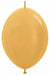 Sempertex Gold 6" Link-O-Loon Latex Balloons, 50 Count
