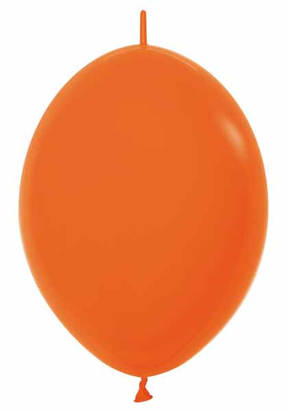 Sempertex Orange 12-Inch Link-O-Loons Latex Balloons, 25 Pack