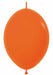 Sempertex Orange 12-Inch Link-O-Loons Latex Balloons, 25 Pack