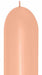 Sempertex 360 Peach Blush Latex Balloons, 50 Count