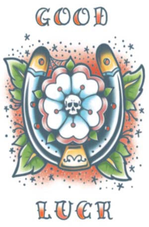 Tinsley Transfers Vintage Horseshoe Temporary Tattoo