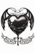 Tinsley Transfers Dead Inside Goth Temporary Tattoo