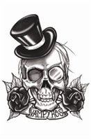 Tinsley Transfers Vampyros Goth Temporary Tattoo
