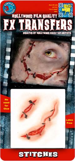 Tinsley Transfers Stitches Water-Applied FX Makeup
