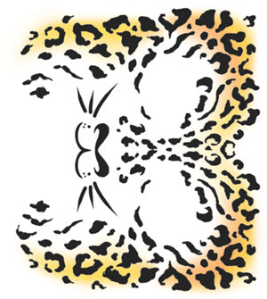 Tinsley Transfers Cheetah Face Temporary Tattoos