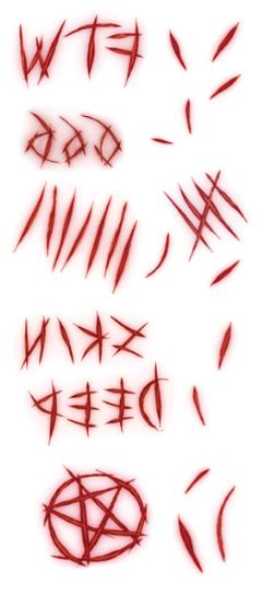 Tinsley Transfers Carving Board Trauma Temporary Tattoo