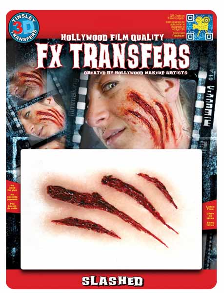 Tinsley Transfers Slashed Water-Applied FX Makeup