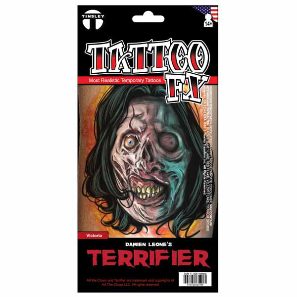 Tinsley Transfers Victoria Art the Clown FX Tattoo