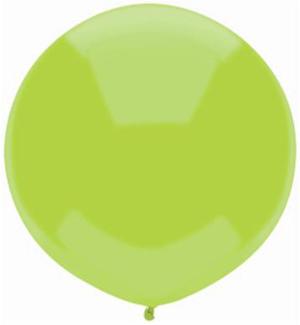 17-Inch Kiwi Lime Outdoor Display Balloons, 72 Count