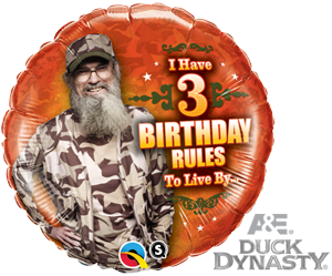 Duck Dynasty Birthday Rules 18-Inch Foil Balloon