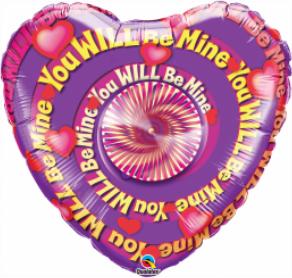 You Will Be Mine 36-Inch Spinner Foil Balloon