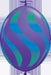 Qualatex Wavy Stripes QuickLink 12-Inch Latex Balloons, 50 Count
